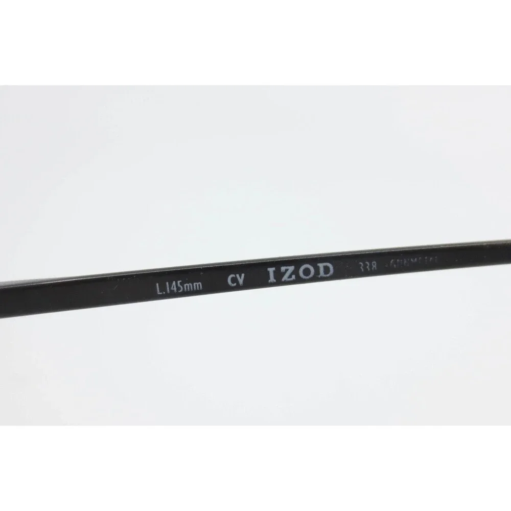 IZOD 338 Gunmetal Oval Eyeglass Frames Mens Womens 145mm Metallic Full Rim